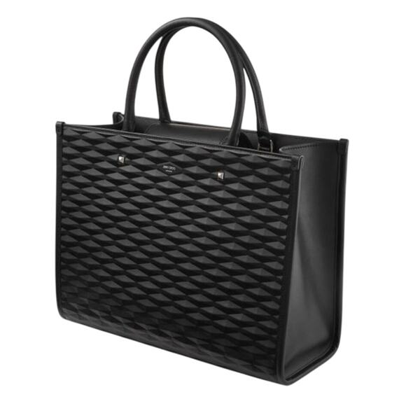 Jimmy Choo Handbags - Jimmy Choo The Avenue M Diamond Embossed 3D Calf Skin Leather NEW FULLINCLUSION
